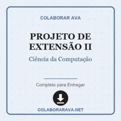 Projeto de Extensão II de Ciência da Computação pronto para download