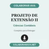 Projeto de Extensão II de Ciências Contábeis pronto para entregar