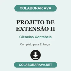 Projeto de Extensão II de Ciências Contábeis pronto para entregar