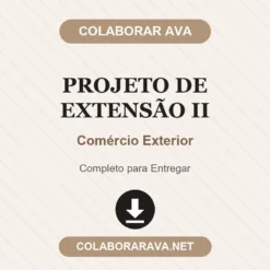 Projeto de Extensão II de Comércio Exterior pronto para download