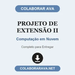 Projeto de Extensão II de Computação em Nuvem pronto para entregar