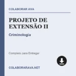 Portfólio Individual Projeto de Extensão II Criminologia