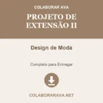 Projeto de extensão II Design de Moda
