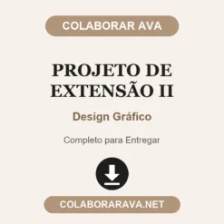 Projeto de Extensão II de Design Gráfico pronto para entregar