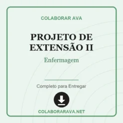 Projeto de Extensão II de Enfermagem pronto para download