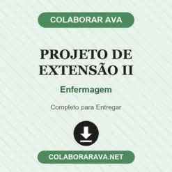 Projeto de Extensão II de Enfermagem pronto para download