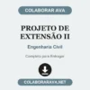 Projeto de Extensão II de Engenharia Civil pronto para entregar