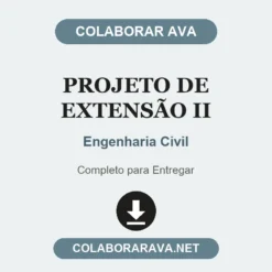 Projeto de Extensão II de Engenharia Civil pronto para entregar