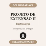 Portfólio Individual Projeto de extensão II Gastronomia