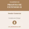 Projeto de Extensão II de Gestão Comercial pronto para download