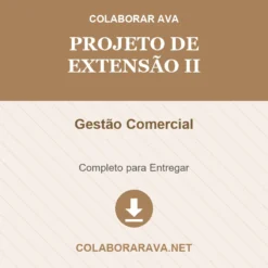 Projeto de Extensão II de Gestão Comercial pronto para download