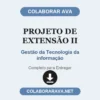 Projeto de Extensão II de Gestão da Tecnologia da informação pronto para entregar