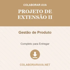 Projeto de Extensão II de Gestão de Produto pronto para download