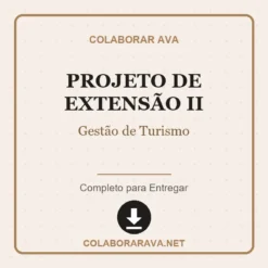 Projeto de Extensão II de Gestão de Turismo pronto para download