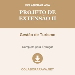 Projeto de Extensão II de Gestão de Turismo pronto para download