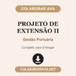 Projeto de Extensao II Gestão Portuária