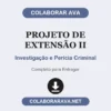 Projeto de Extensão II de Investigação e Perícia Criminal pronto para entregar