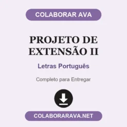 Projeto de Extensão II de Letras Português pronto para entregar