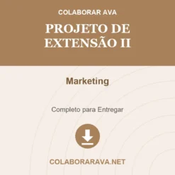 Projeto de Extensão II de Marketing pronto para download