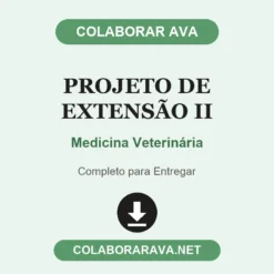 Projeto de Extensão II de Medicina Veterinária pronto para entregar