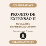 Projeto de Extensão II NOVAÇÃO E EMPREENDEDORISMO
