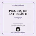Portfólio Individual Projeto de Extensão II Pedagogia