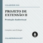 Projeto de Extensão II Produção Audiovisual