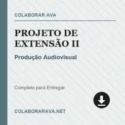 Projeto de Extensão II de Produção Audiovisual pronto para download