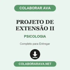 Projeto de Extensão II de PSICOLOGIA pronto para entregar