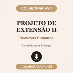 Projeto de Extensão II de Recursos Humanos pronto para download