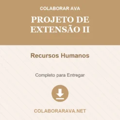 Projeto de Extensão II de Recursos Humanos pronto para download