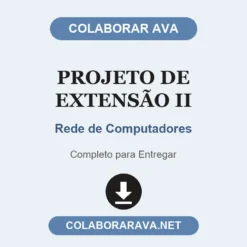 Projeto de Extensão II de Rede de Computadores pronto para entregar