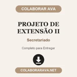 Projeto de Extensão II de Secretariado pronto para entregar