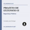 Projeto de Extensão II de Segurança Pública pronto para download