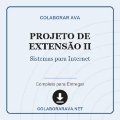 Projeto de Extensão II de Sistemas para Internet pronto para download