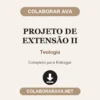 Projeto de Extensão II de Teologia pronto para entregar