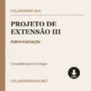 Projeto de Extensão III de Administração pronto para download