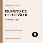 Portfólio Individual Projeto de Extensão III Administração