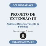 Projeto de Extensão III Análise e Desenvolvimento de Sistemas