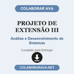 Projeto de Extensão III de Análise e Desenvolvimento de Sistemas pronto para entregar