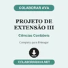 Projeto de Extensão III de Ciências Contábeis pronto para entregar