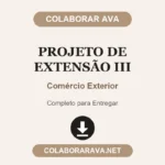 Projeto de Extensão III Comércio Exterior