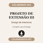 Projeto de Extensão III Design de Interiores