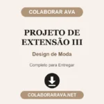 Projeto de Extensão III Design de Moda
