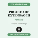 Projeto de Extensão III Farmácia
