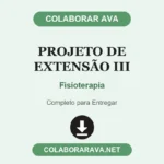 Projeto de Extensão III Fisioterapia