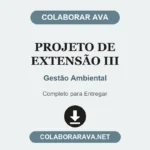 Projeto de Extensão III Gestão Ambiental