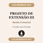 Projeto de Extensão III Gestão Comercial