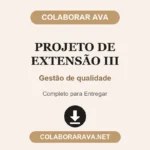 Projeto de Extensão III Gestão de qualidade