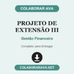 Projeto de Extensão III Gestão Financeira
